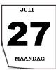 maandag 27 juli