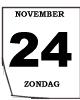 zondag 24 november