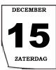 zaterdag 15 december